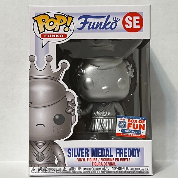 Funko Pop Vinyl Figure Box of Fun SILVER MEDAL FREDDY LE 1000 SE
